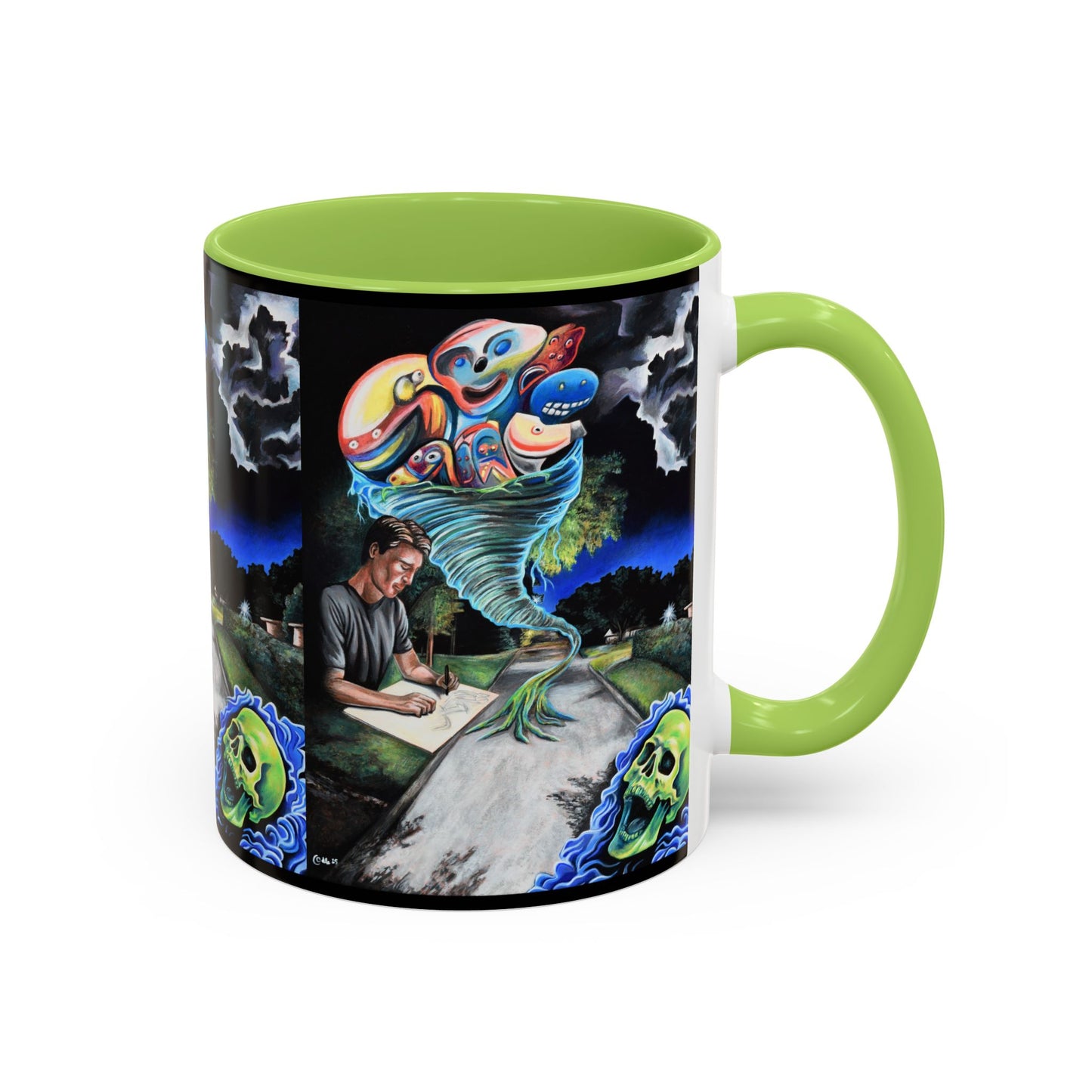 Artistic Accent Coffee Mug - Unique Gift for Coffee Lovers, Creative Aesthetic, Home Decor, Art Enthusiast, Birthday Present, Collectible