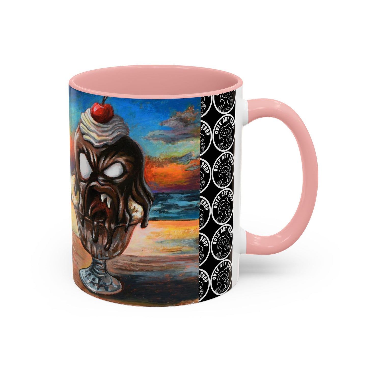 Vibrant Art-Inspired Coffee Mug, Unique Gift for Beach Lovers, Collectible Drinkware, Perfect for Birthdays, Home Decor