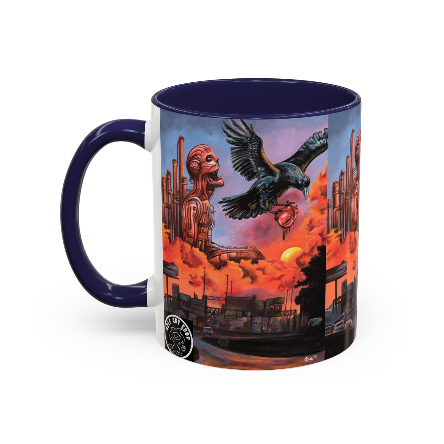 Surreal Art Coffee Mug, Unique Gift for Art Lovers, Home Decor, Black Handle Mug, Perfect for Birthdays, Holidays