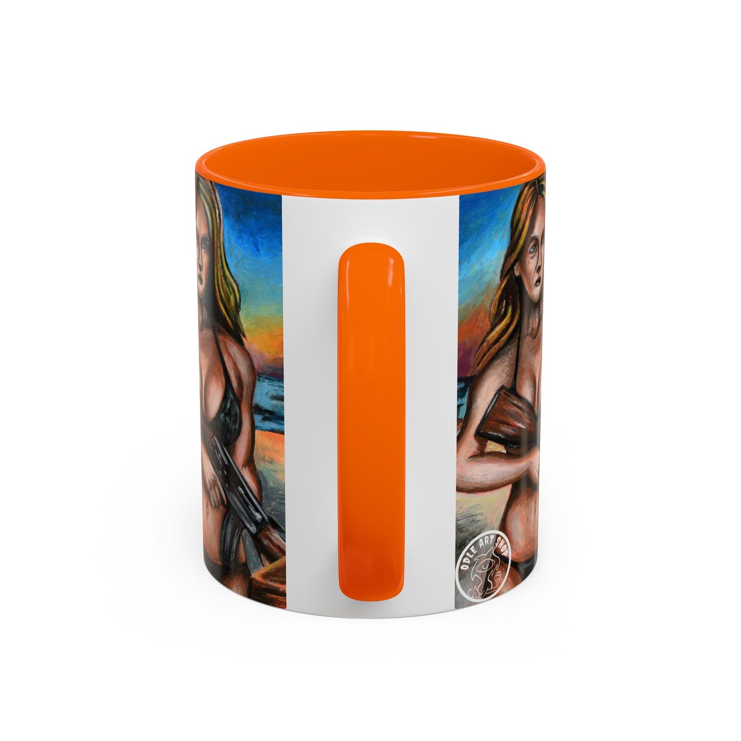 Vibrant Art-Inspired Coffee Mug, Unique Gift for Beach Lovers, Collectible Drinkware, Perfect for Birthdays, Home Decor