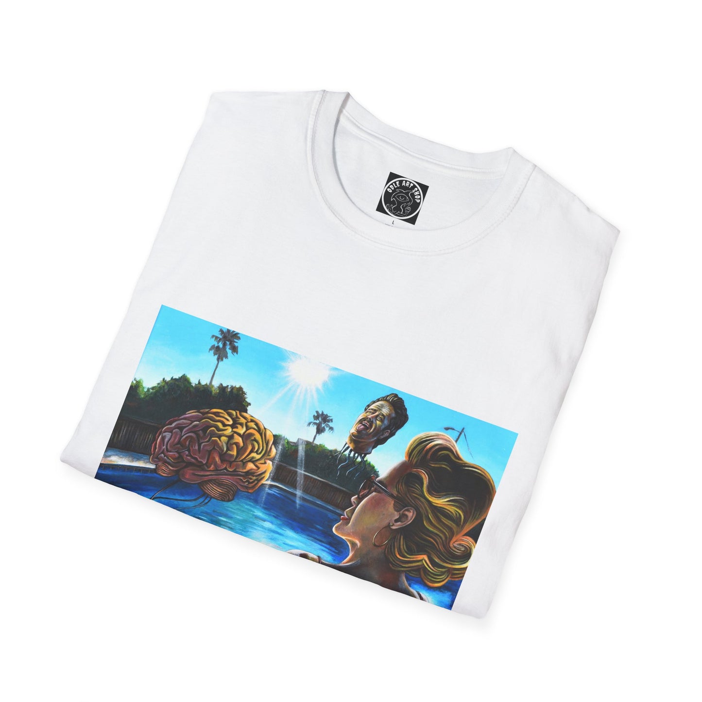 Retro Pool Party T-Shirt — Vintage Surfer Beach Art Tee