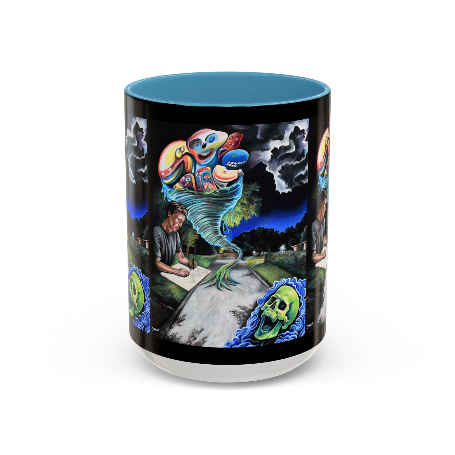 Artistic Accent Coffee Mug - Unique Gift for Coffee Lovers, Creative Aesthetic, Home Decor, Art Enthusiast, Birthday Present, Collectible