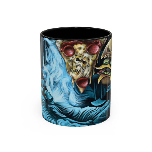 Whimsical Foodie Coffee Mug - Perfect for Pizza and Burger Lovers