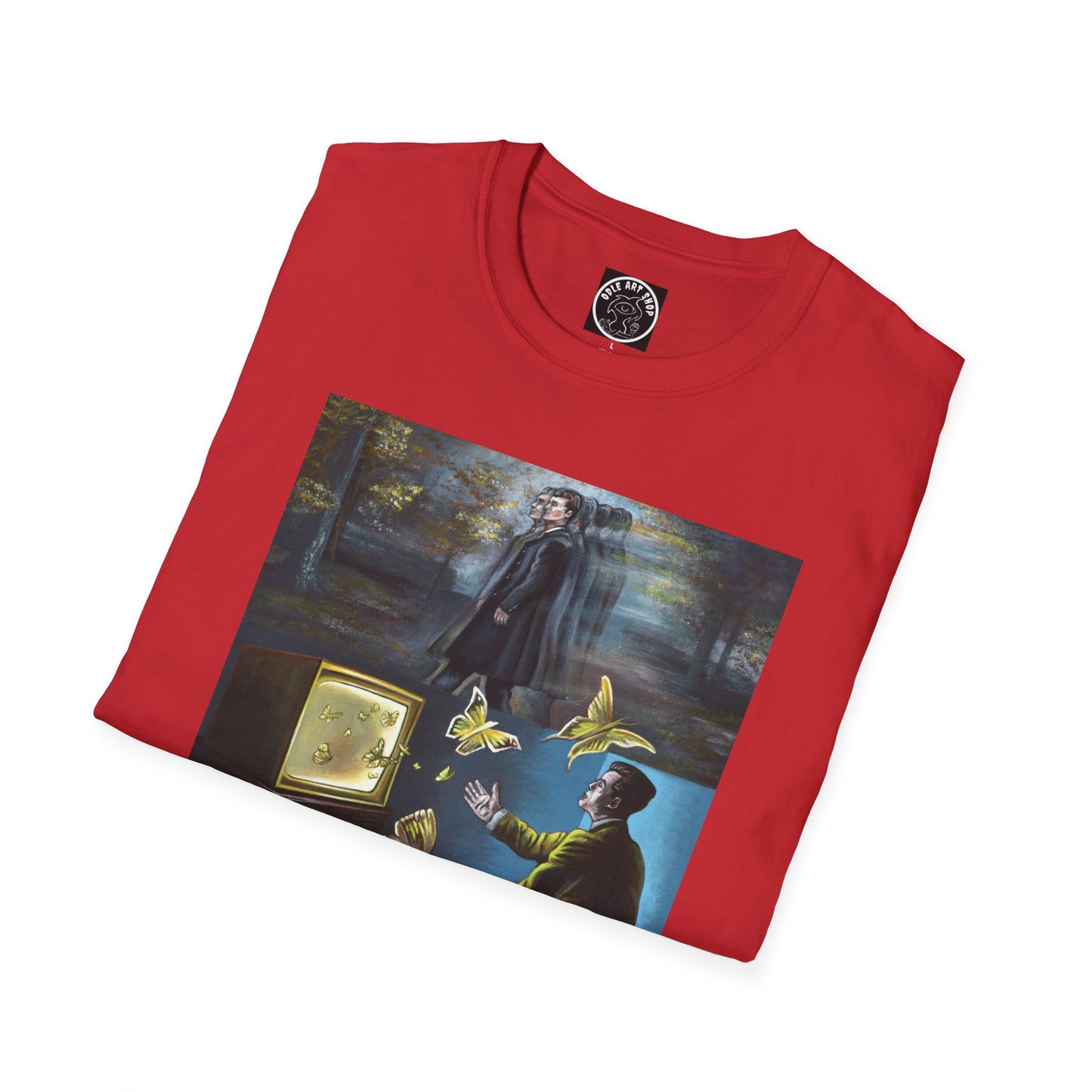 Surreal Boxing Scene T‑Shirt — Vintage Noir Collage Art Tee
