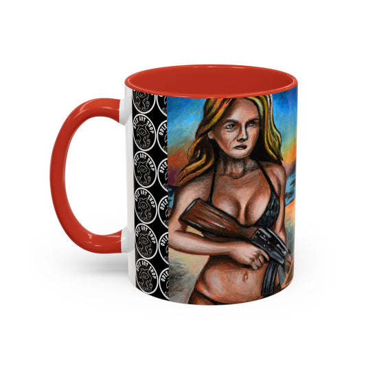 Vibrant Art-Inspired Coffee Mug, Unique Gift for Beach Lovers, Collectible Drinkware, Perfect for Birthdays, Home Decor