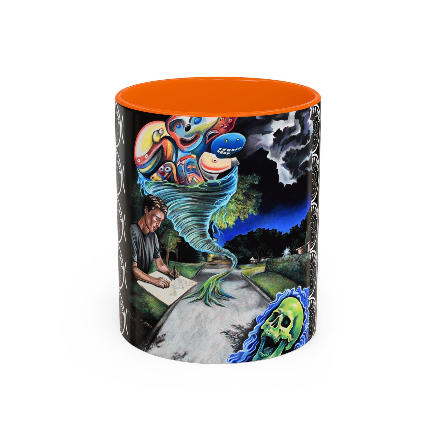 Artistic Accent Coffee Mug - Unique Gift for Coffee Lovers, Creative Aesthetic, Home Decor, Art Enthusiast, Birthday Present, Collectible