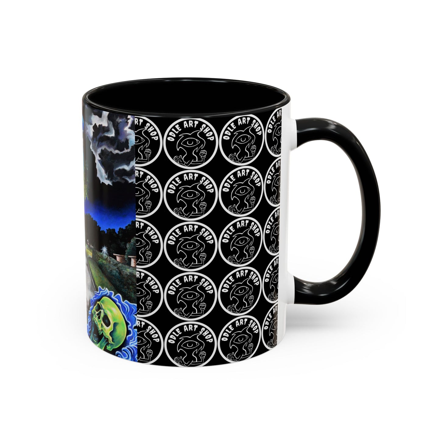 Artistic Accent Coffee Mug - Unique Gift for Coffee Lovers, Creative Aesthetic, Home Decor, Art Enthusiast, Birthday Present, Collectible