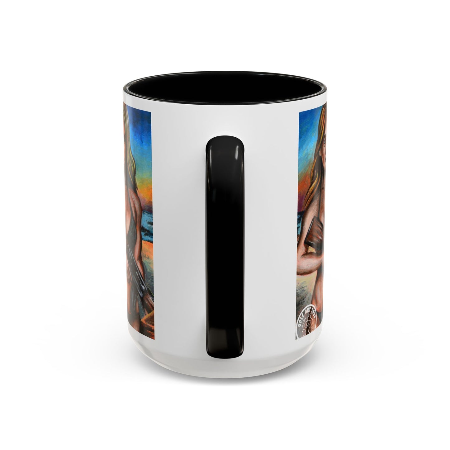 Vibrant Art-Inspired Coffee Mug, Unique Gift for Beach Lovers, Collectible Drinkware, Perfect for Birthdays, Home Decor