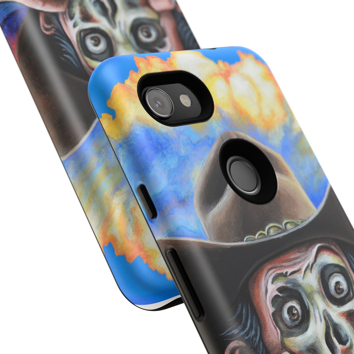 Skull Cowboy Phone Case - Tough Cases with Bold Artwork, Unique Gift for Halloween, Bold Aesthetic, Ideal for Music Lovers, [...]