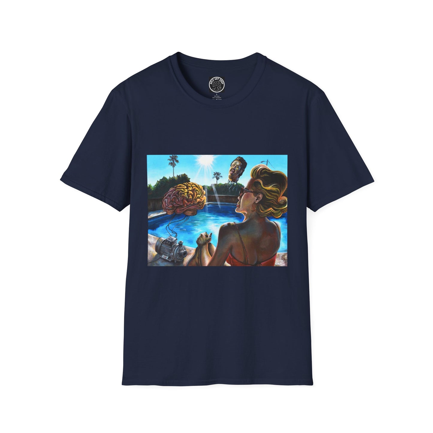 Retro Pool Party T-Shirt — Vintage Surfer Beach Art Tee