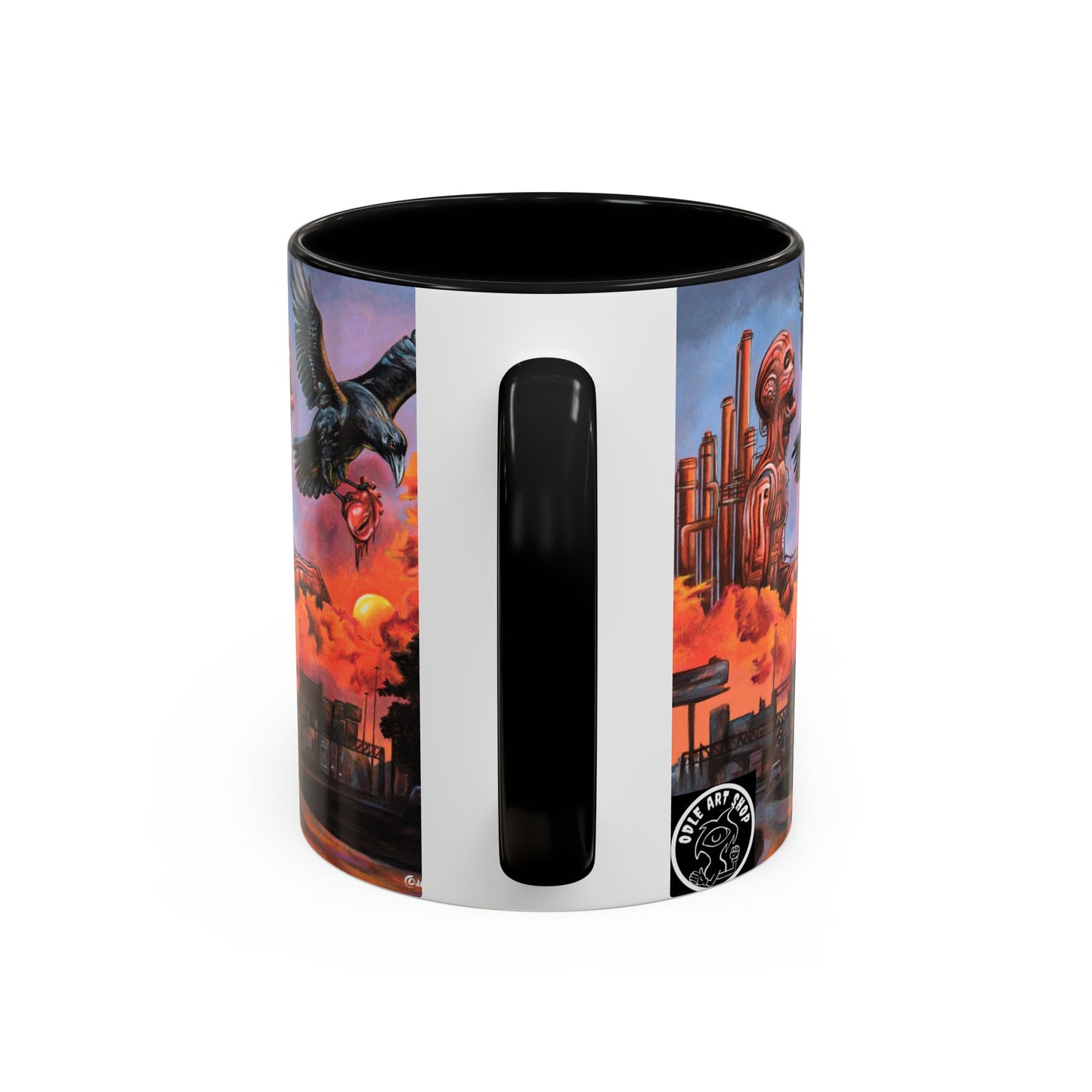 Surreal Art Coffee Mug, Unique Gift for Art Lovers, Home Decor, Black Handle Mug, Perfect for Birthdays, Holidays