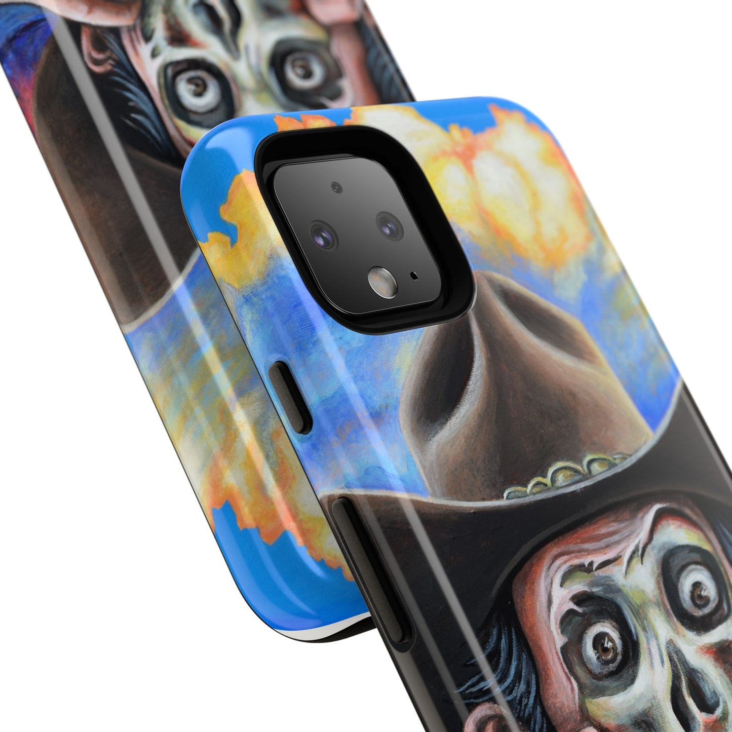 Skull Cowboy Phone Case - Tough Cases with Bold Artwork, Unique Gift for Halloween, Bold Aesthetic, Ideal for Music Lovers, [...]