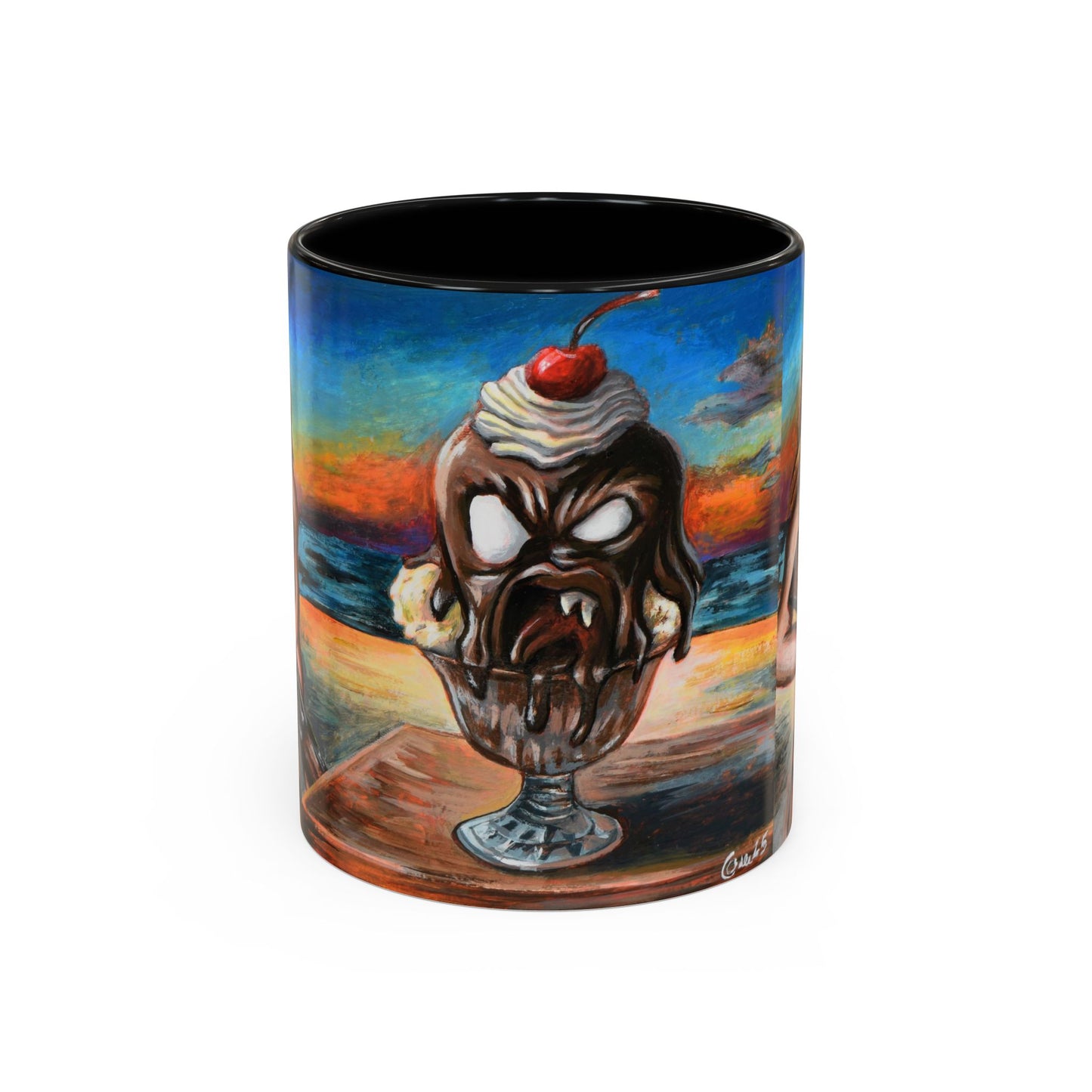 Vibrant Art-Inspired Coffee Mug, Unique Gift for Beach Lovers, Collectible Drinkware, Perfect for Birthdays, Home Decor