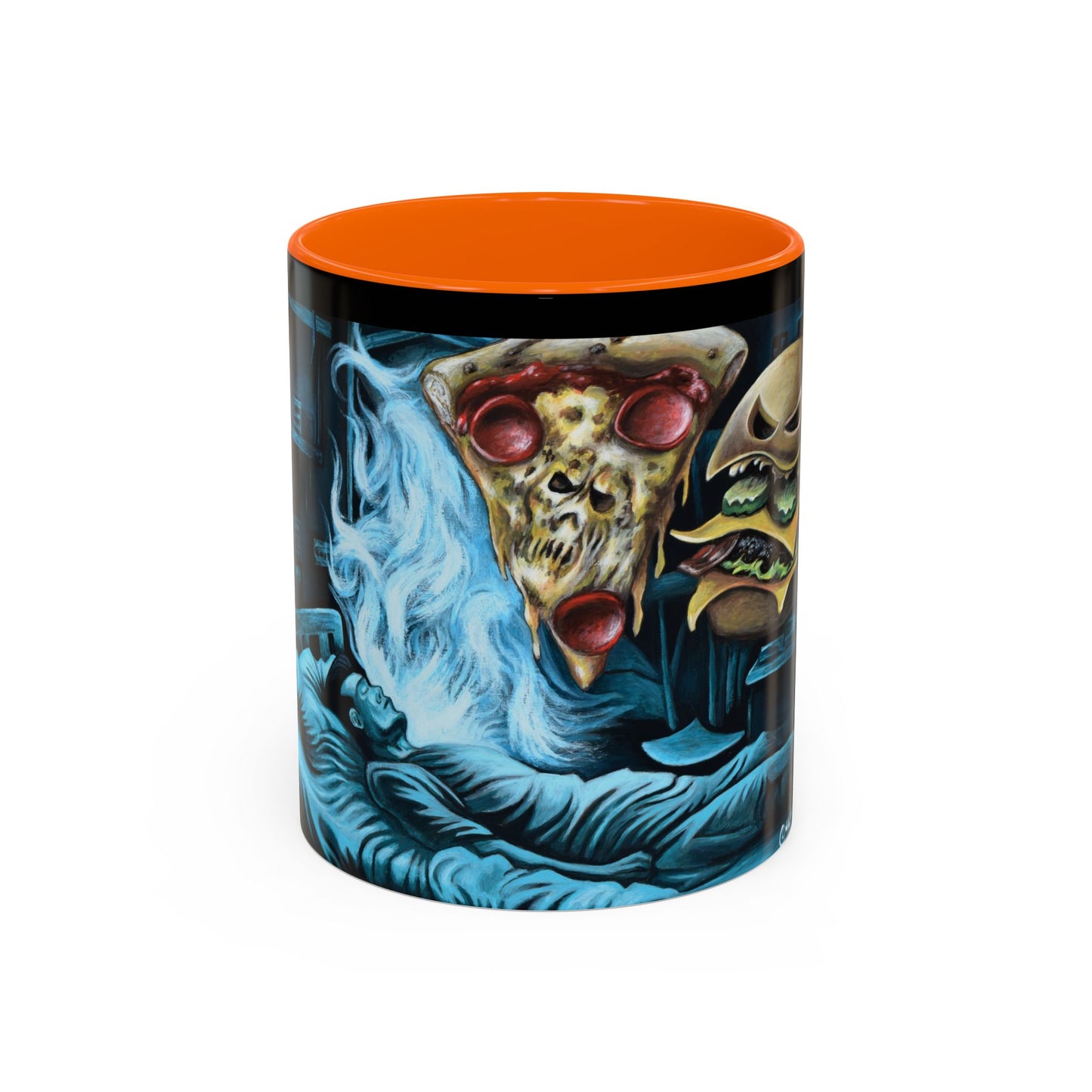 Whimsical Foodie Coffee Mug - Perfect for Pizza and Burger Lovers