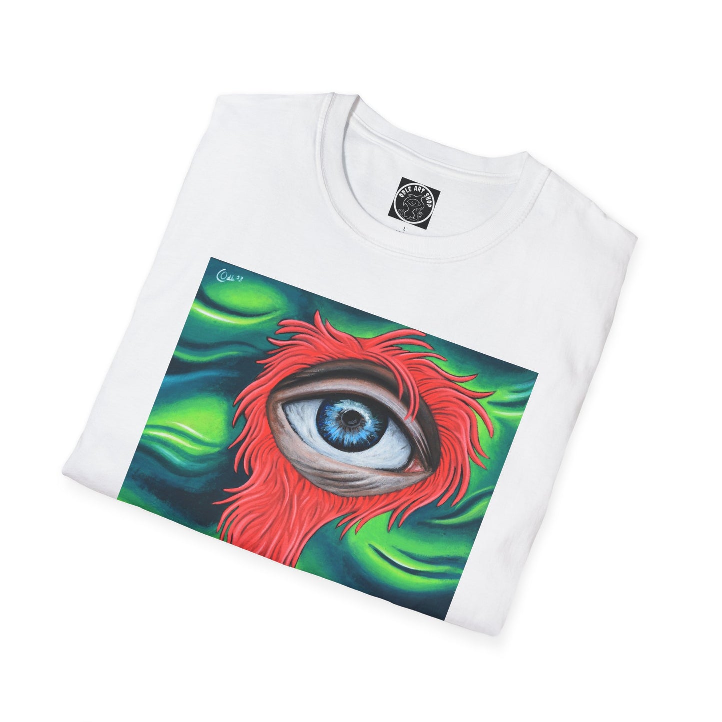 Groovy Eye Art Unisex Softstyle T-Shirt - Unique & Colorful Graphic Tee
