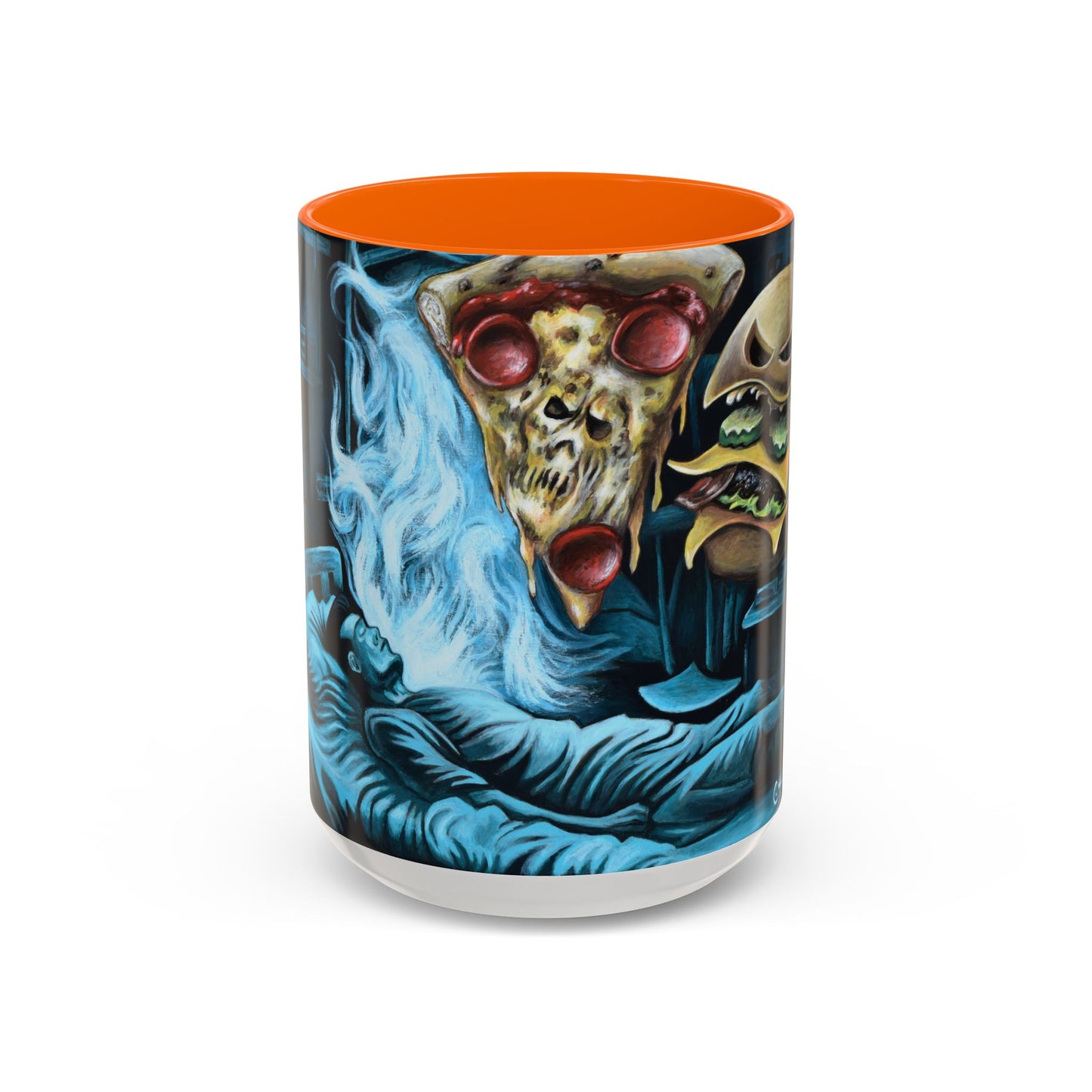 Whimsical Foodie Coffee Mug - Perfect for Pizza and Burger Lovers