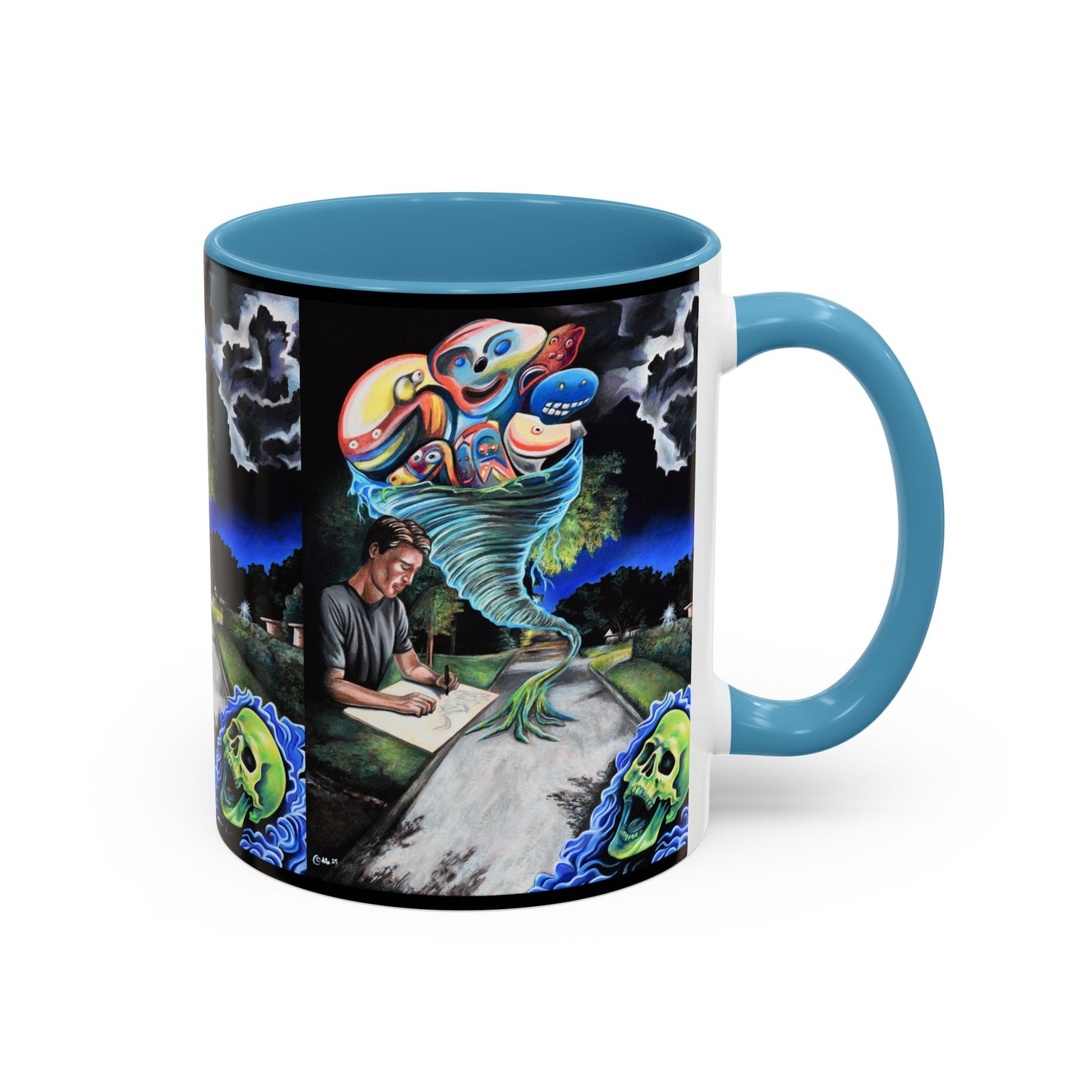 Artistic Accent Coffee Mug - Unique Gift for Coffee Lovers, Creative Aesthetic, Home Decor, Art Enthusiast, Birthday Present, Collectible