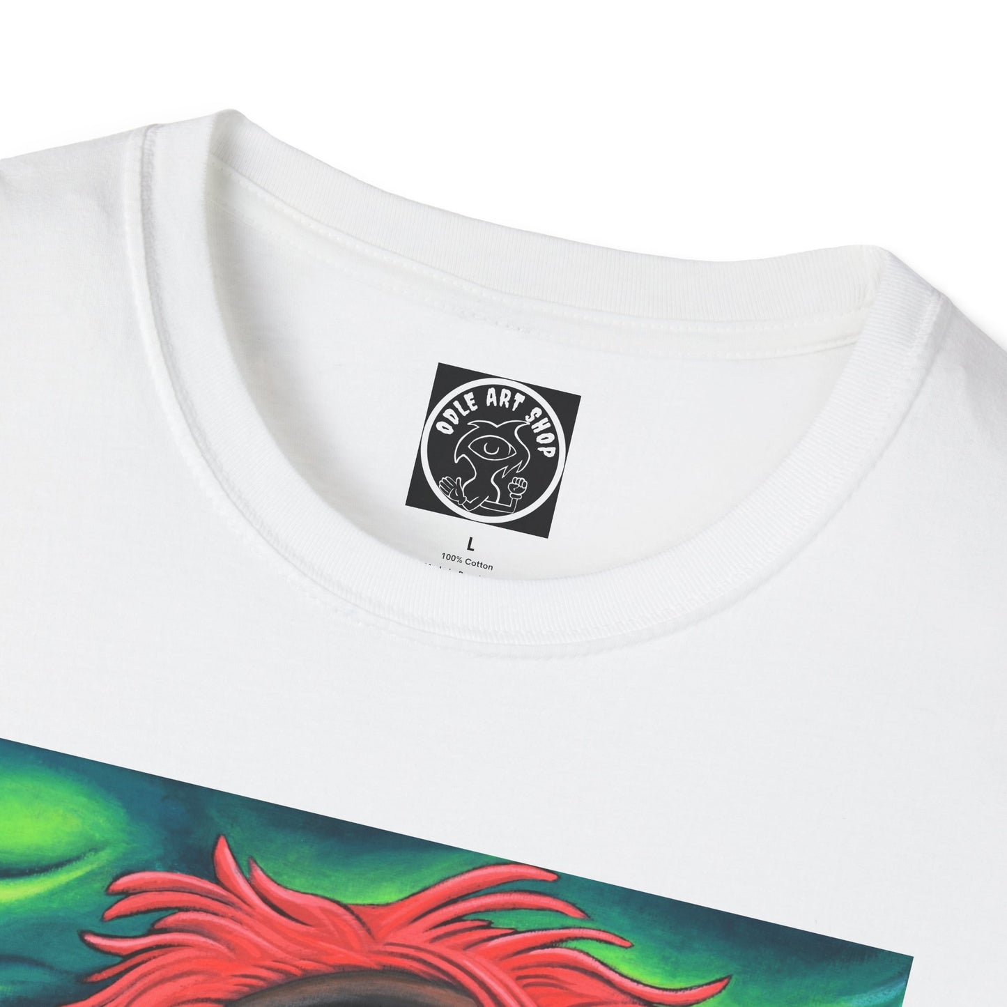 Groovy Eye Art Unisex Softstyle T-Shirt - Unique & Colorful Graphic Tee