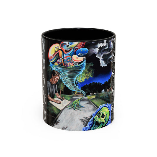 Artistic Accent Coffee Mug - Unique Gift for Coffee Lovers, Creative Aesthetic, Home Decor, Art Enthusiast, Birthday Present, Collectible
