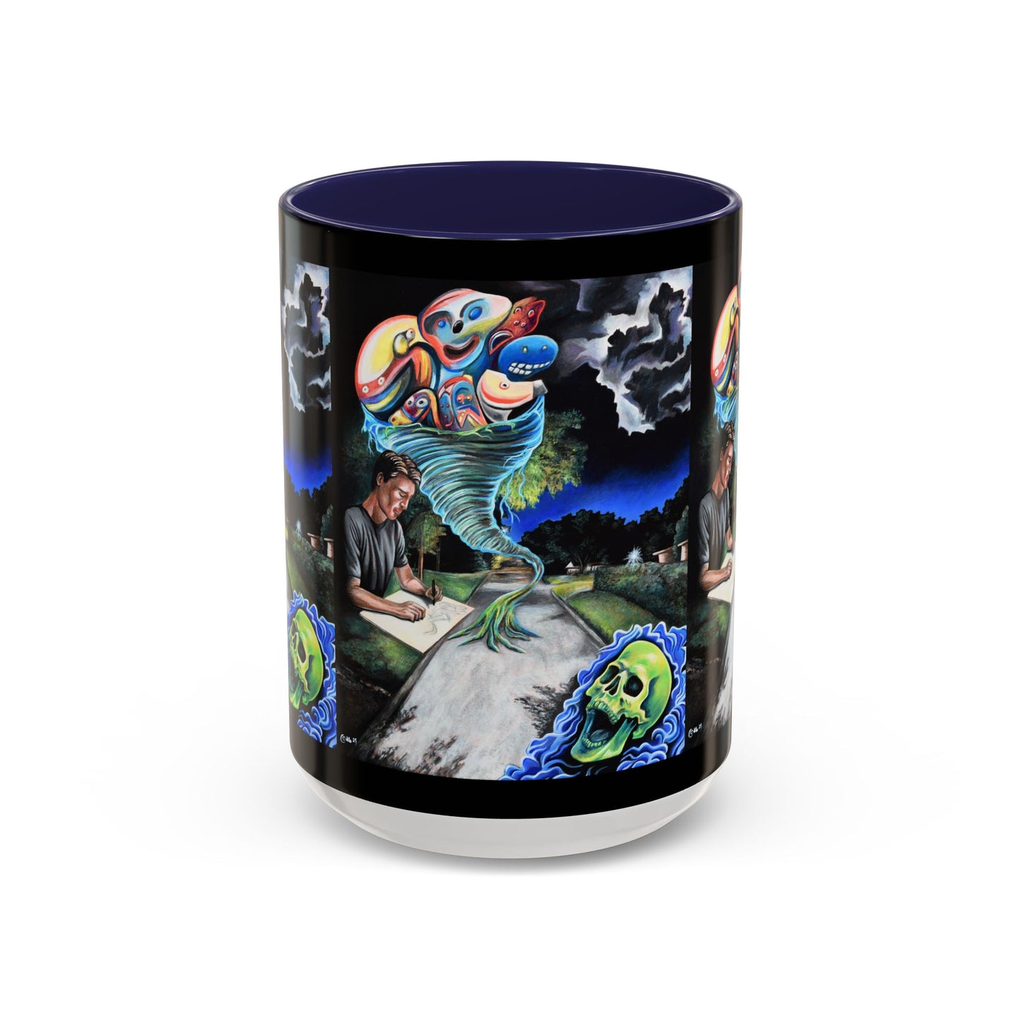 Artistic Accent Coffee Mug - Unique Gift for Coffee Lovers, Creative Aesthetic, Home Decor, Art Enthusiast, Birthday Present, Collectible