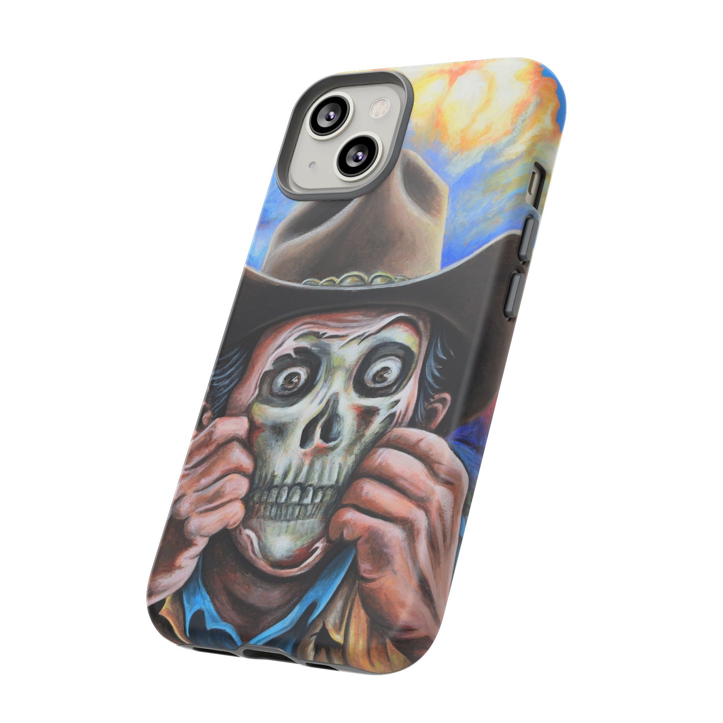 Skull Cowboy Phone Case - Tough Cases with Bold Artwork, Unique Gift for Halloween, Bold Aesthetic, Ideal for Music Lovers, [...]