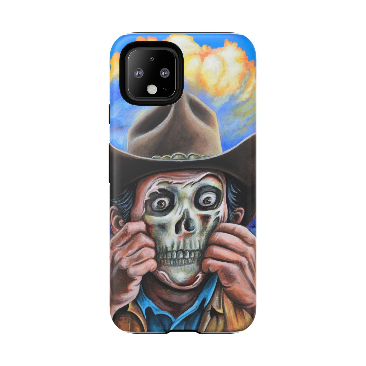 Skull Cowboy Phone Case - Tough Cases with Bold Artwork, Unique Gift for Halloween, Bold Aesthetic, Ideal for Music Lovers, [...]