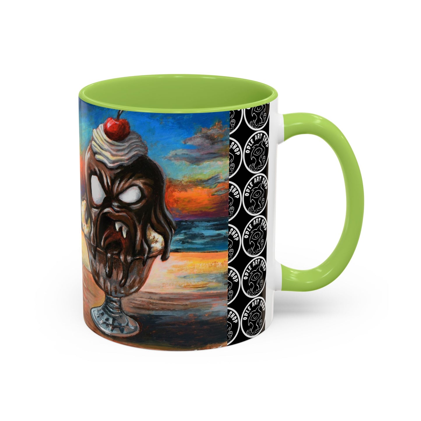 Vibrant Art-Inspired Coffee Mug, Unique Gift for Beach Lovers, Collectible Drinkware, Perfect for Birthdays, Home Decor