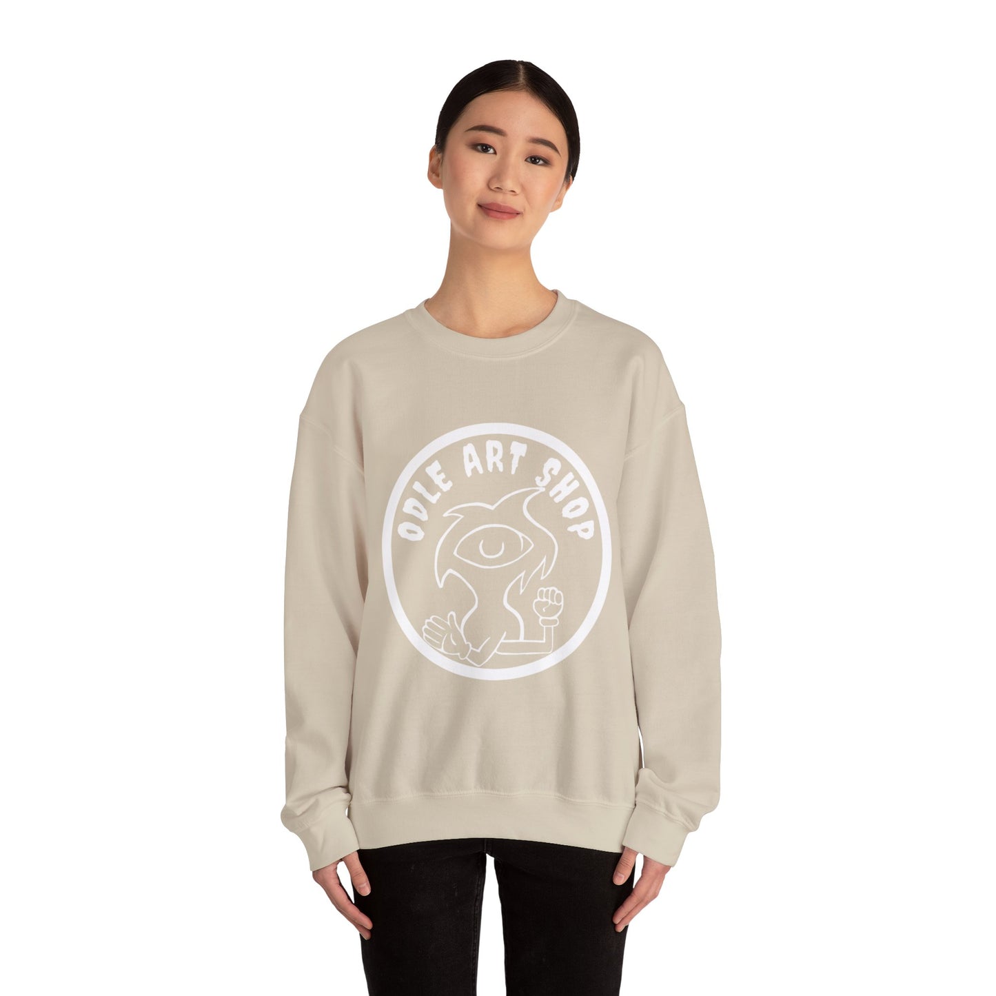 Street Style Unisex Sweatshirt, Cool Art Sweatshirt, Casual Crewneck Top, Gift for Artists, Trendy Fashion Sweatshirt