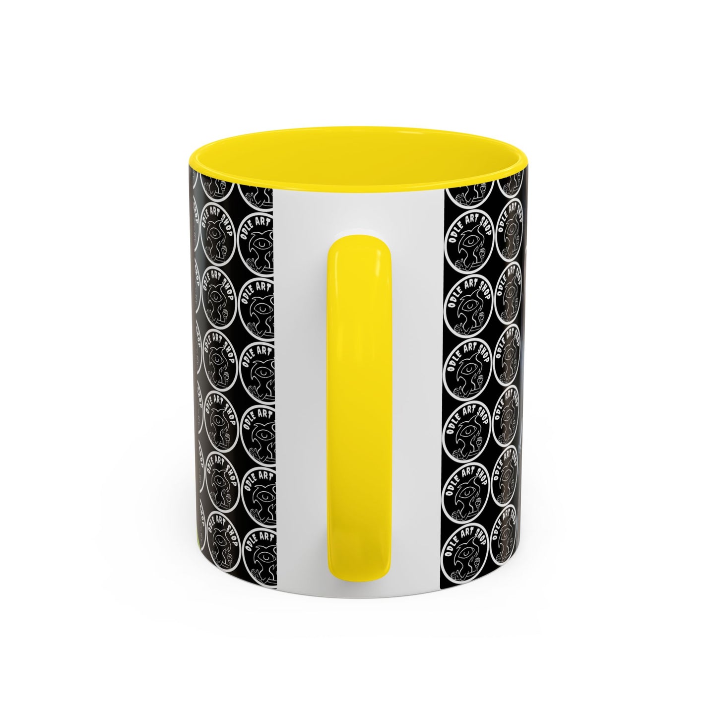 Unique Artistic Accent Coffee Mug with Colorful Ice Cream Design