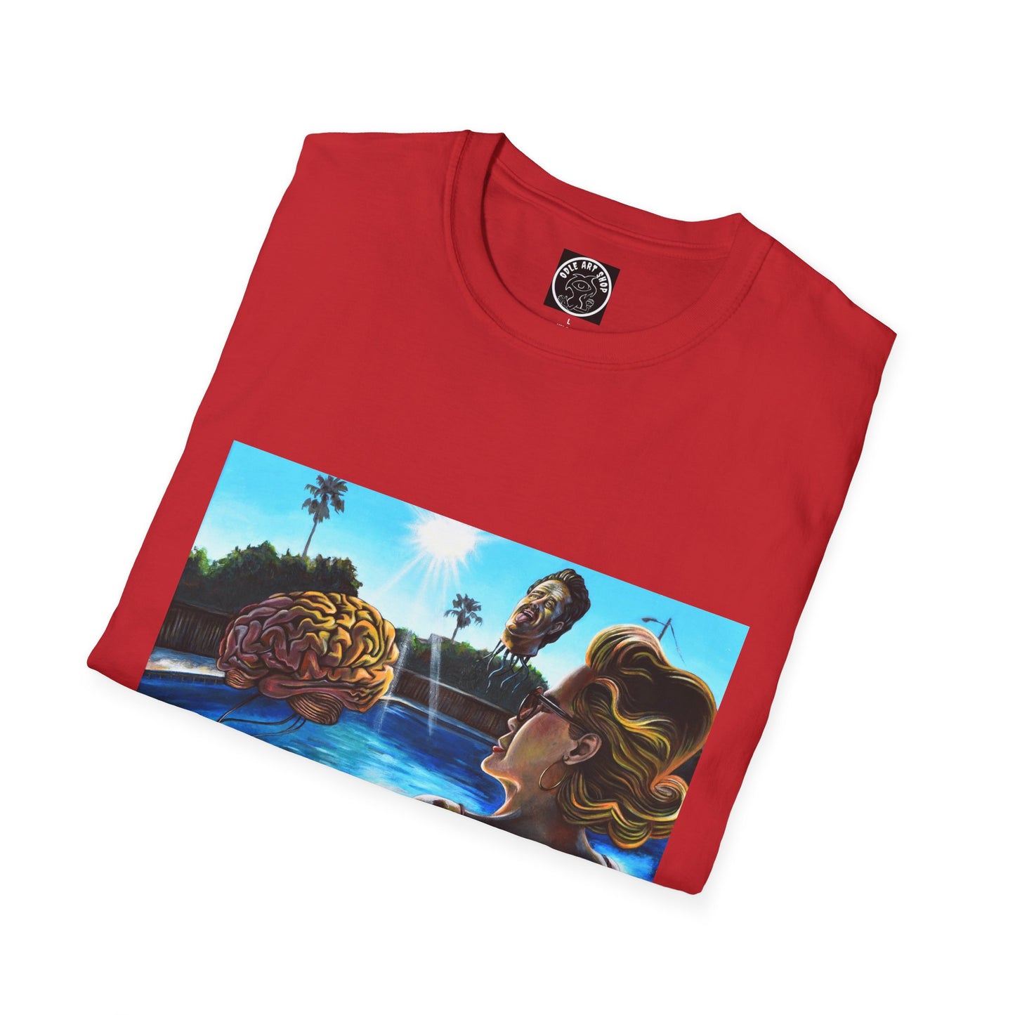 Retro Pool Party T-Shirt — Vintage Surfer Beach Art Tee