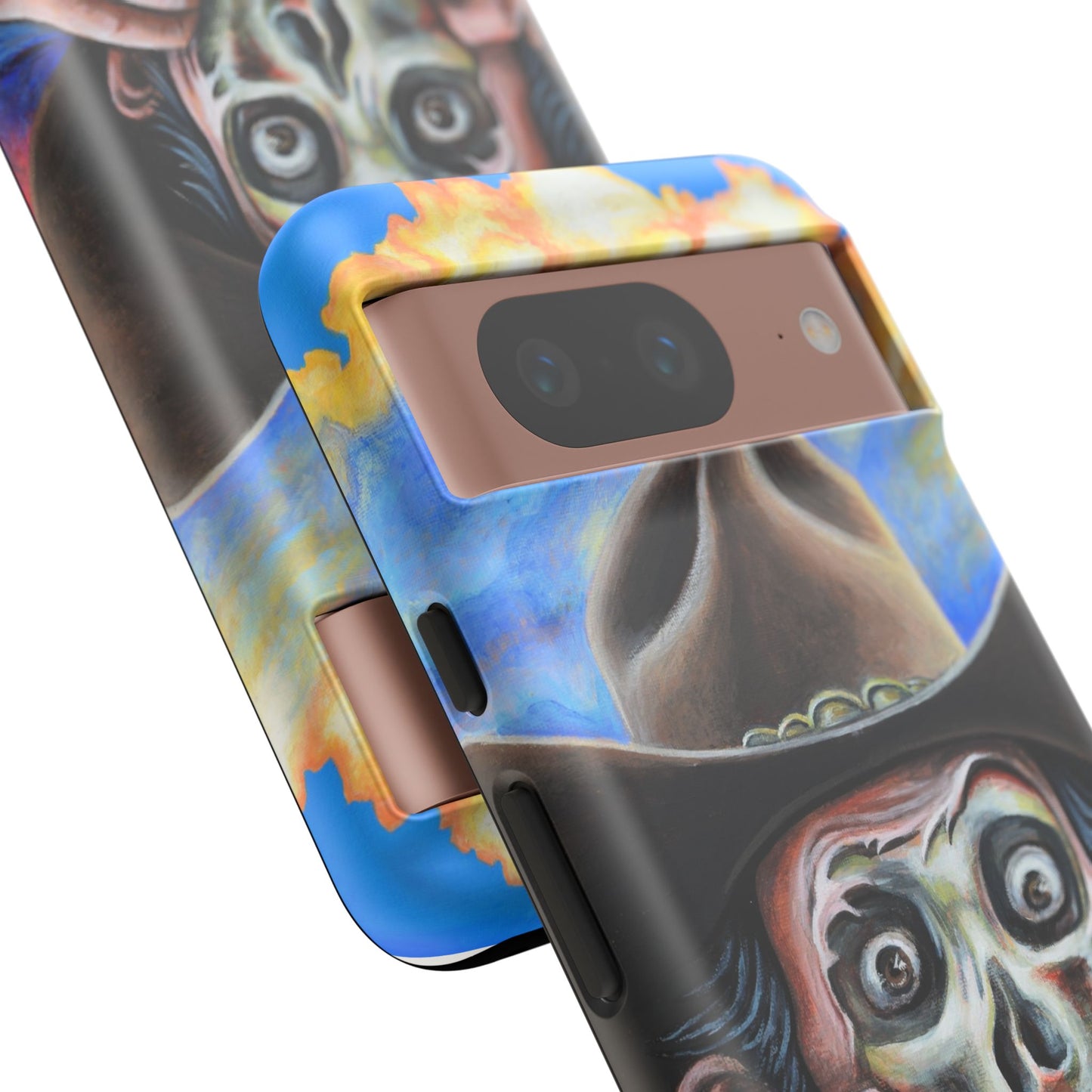 Skull Cowboy Phone Case - Tough Cases with Bold Artwork, Unique Gift for Halloween, Bold Aesthetic, Ideal for Music Lovers, [...]