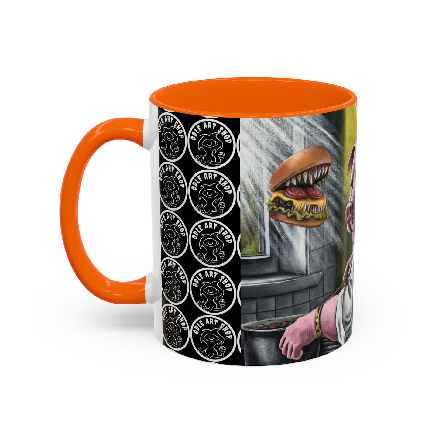 Pig Chef Coffee Mug — Quirky Kitchen Animal Art Accent Mug