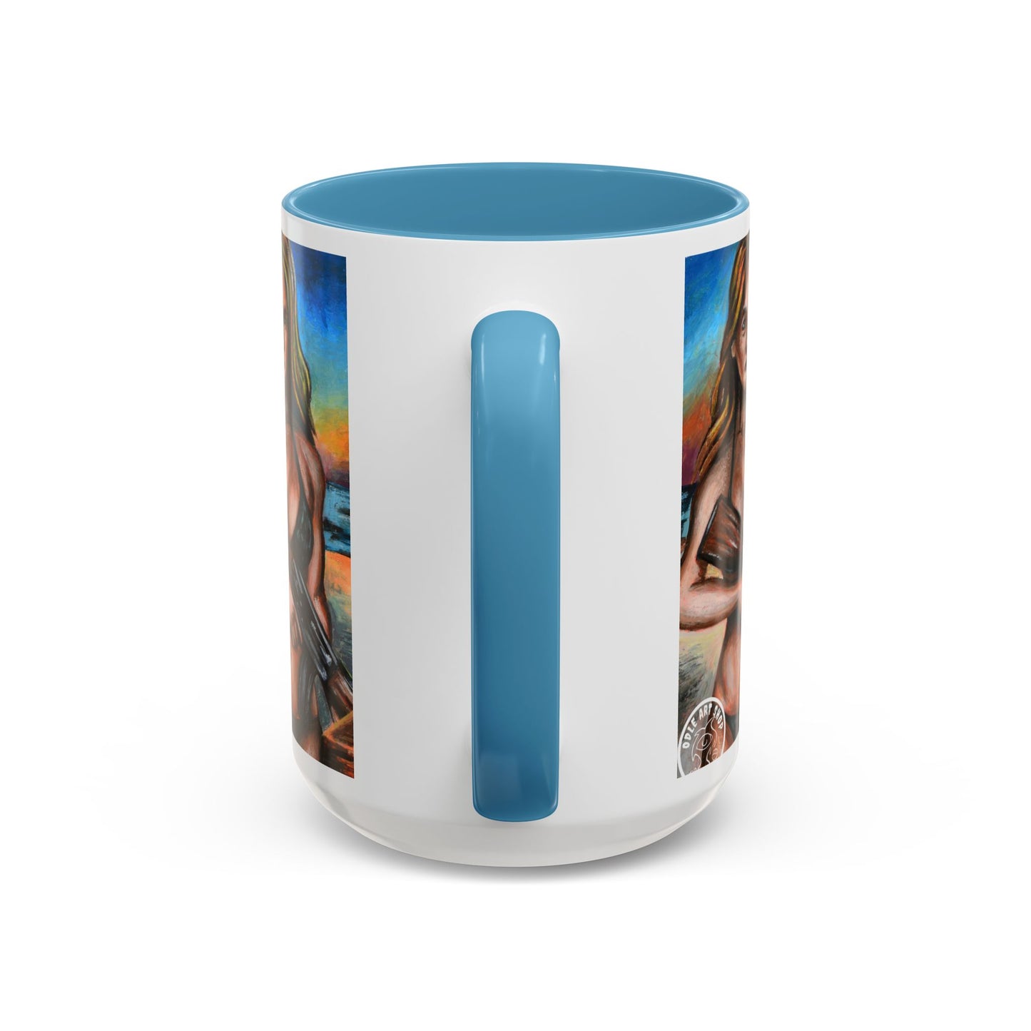 Vibrant Art-Inspired Coffee Mug, Unique Gift for Beach Lovers, Collectible Drinkware, Perfect for Birthdays, Home Decor