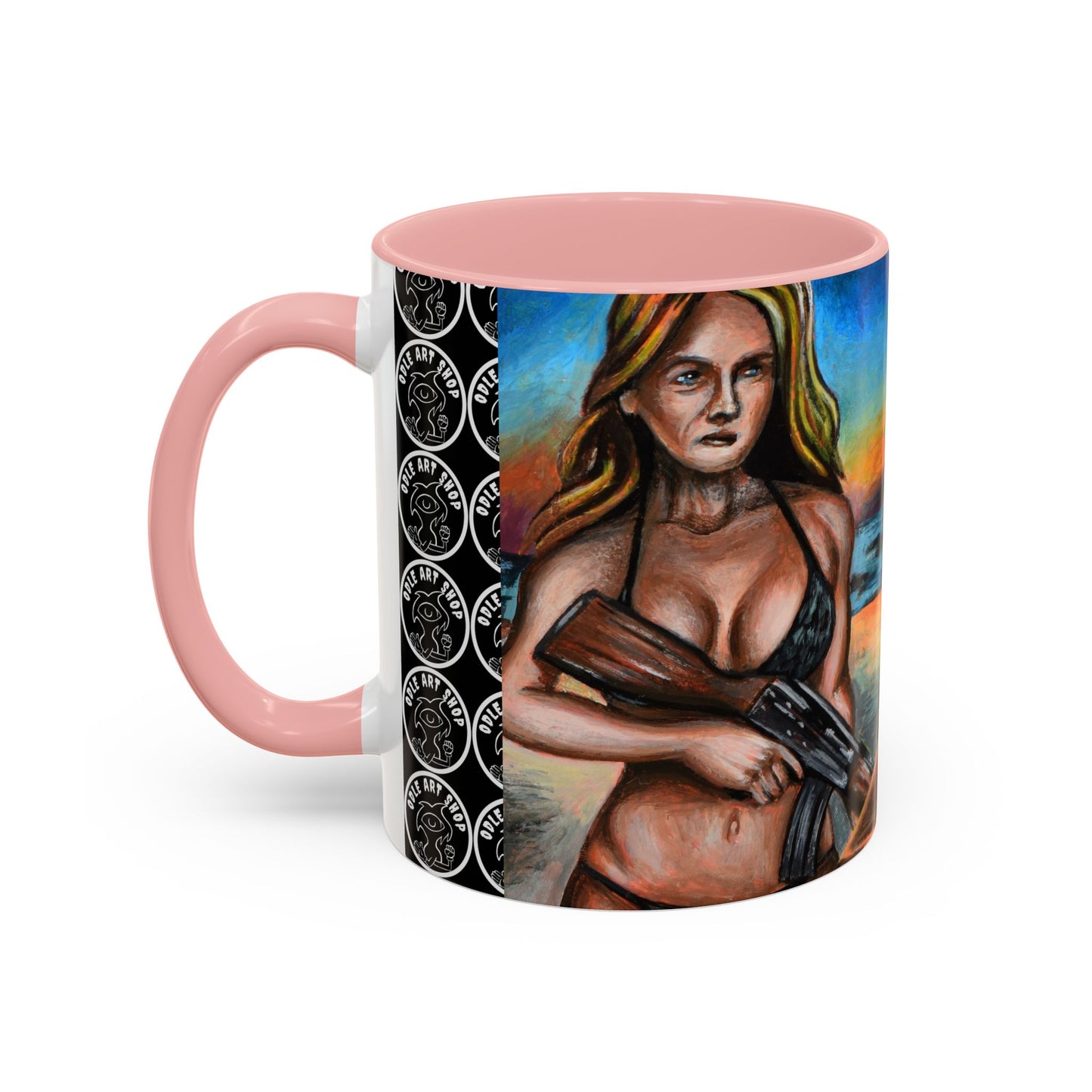 Vibrant Art-Inspired Coffee Mug, Unique Gift for Beach Lovers, Collectible Drinkware, Perfect for Birthdays, Home Decor