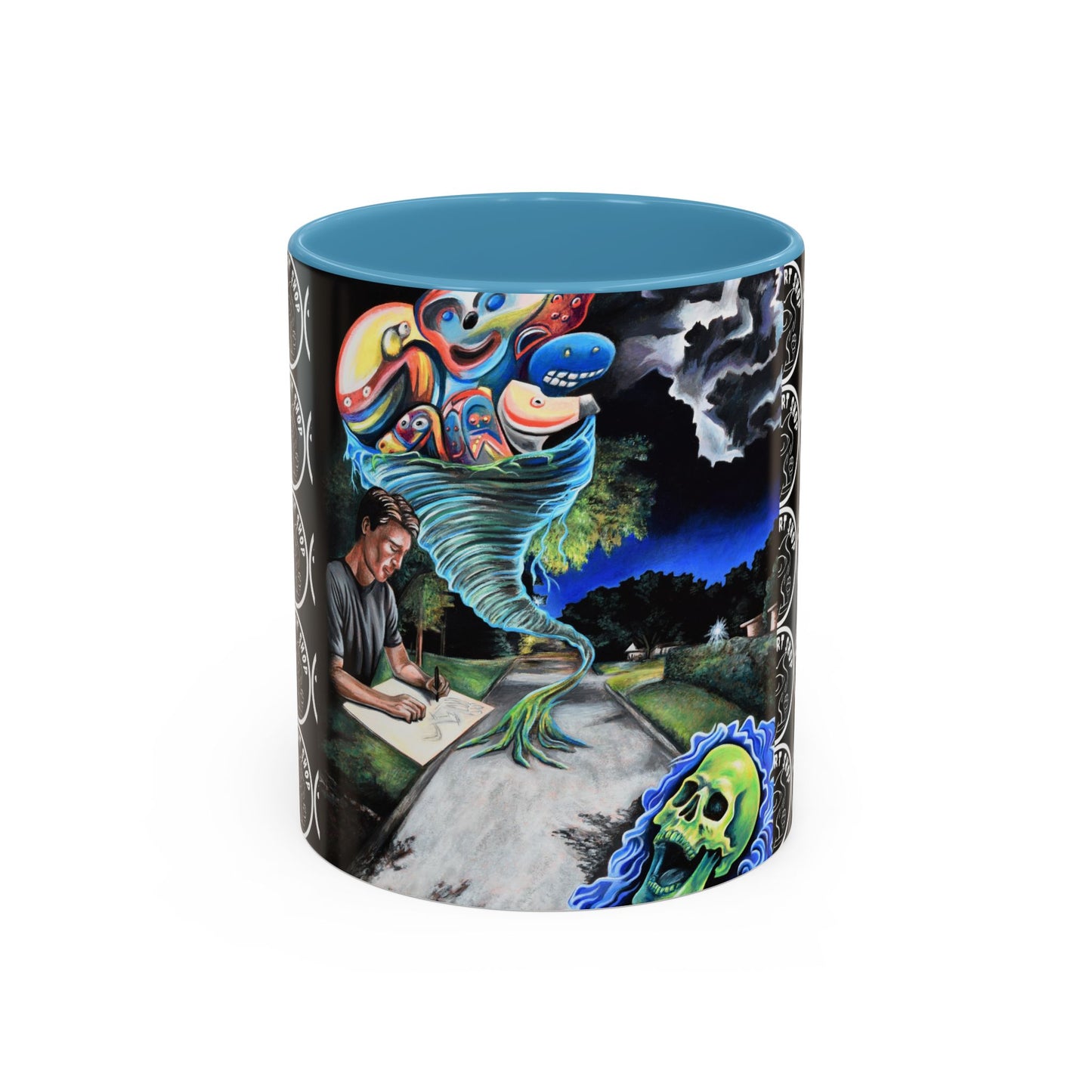 Artistic Accent Coffee Mug - Unique Gift for Coffee Lovers, Creative Aesthetic, Home Decor, Art Enthusiast, Birthday Present, Collectible
