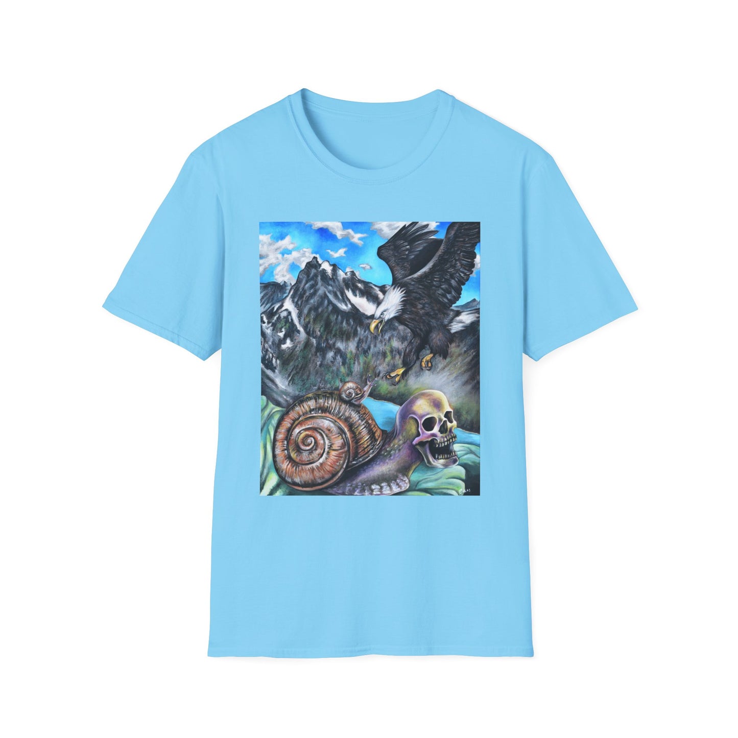 Adventure-Inspired Art Tee, Nature Lover Shirt, Unique Graphic T-Shirt, Boho Casual Wear, Gift for Outdoor Enthusiasts