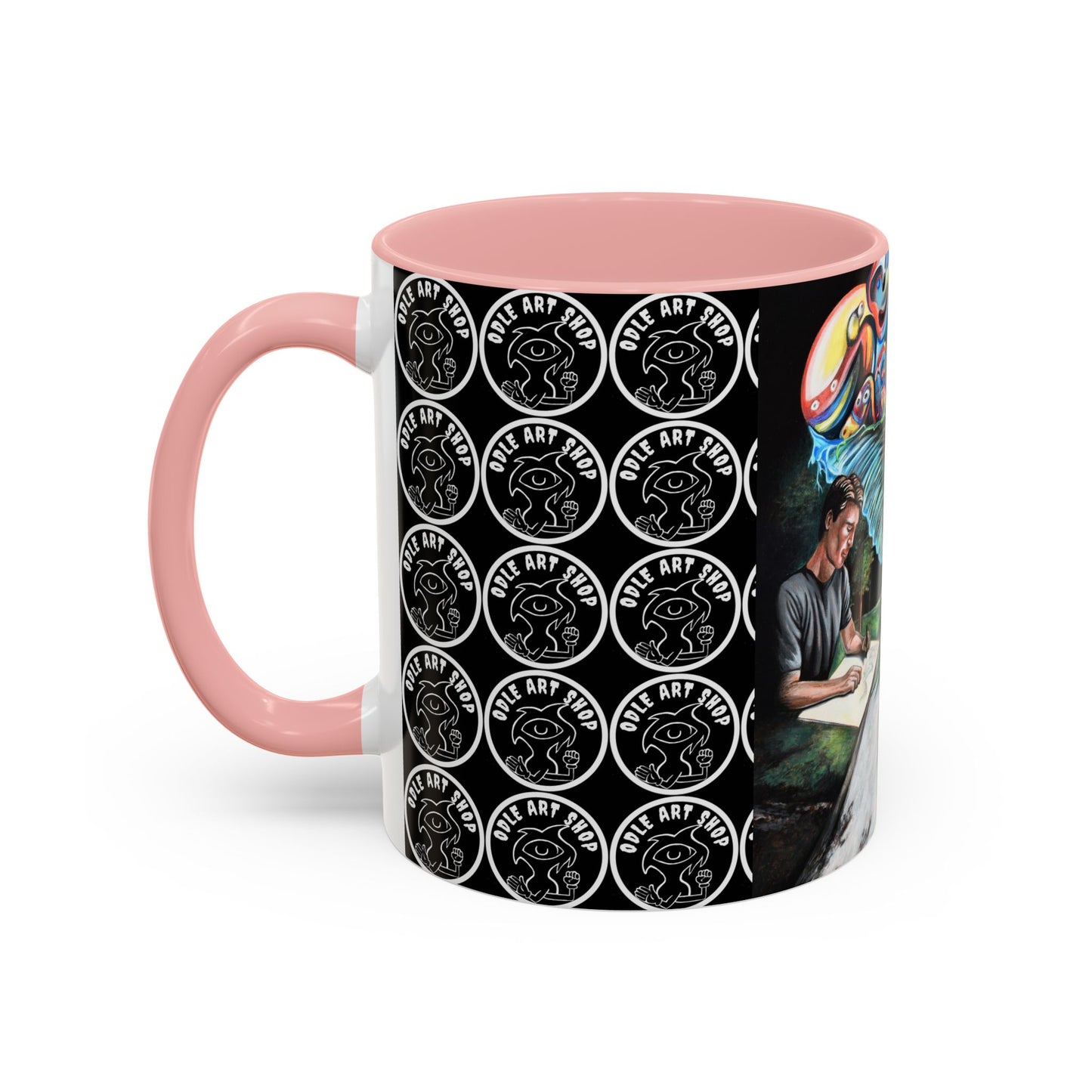 Artistic Accent Coffee Mug - Unique Gift for Coffee Lovers, Creative Aesthetic, Home Decor, Art Enthusiast, Birthday Present, Collectible