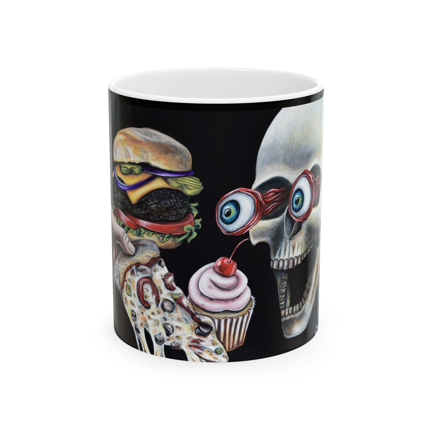 Funny Food-Themed Ceramic Mug - 11oz & 15oz Sizes - Perfect for Foodie Gifts