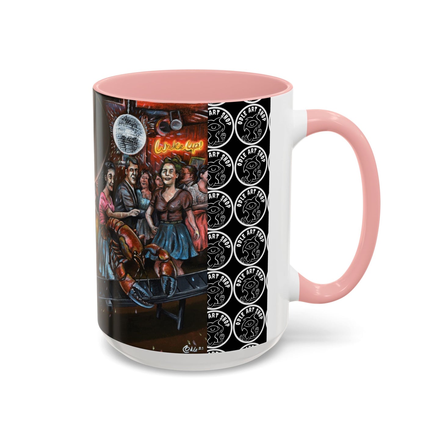 Bad Dream Coffee Mug — Lizard Man Party Monster Coffee Mug (11/15 oz)