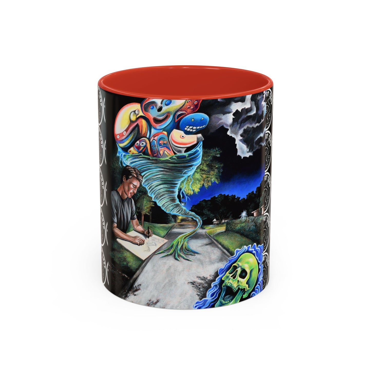 Artistic Accent Coffee Mug - Unique Gift for Coffee Lovers, Creative Aesthetic, Home Decor, Art Enthusiast, Birthday Present, Collectible