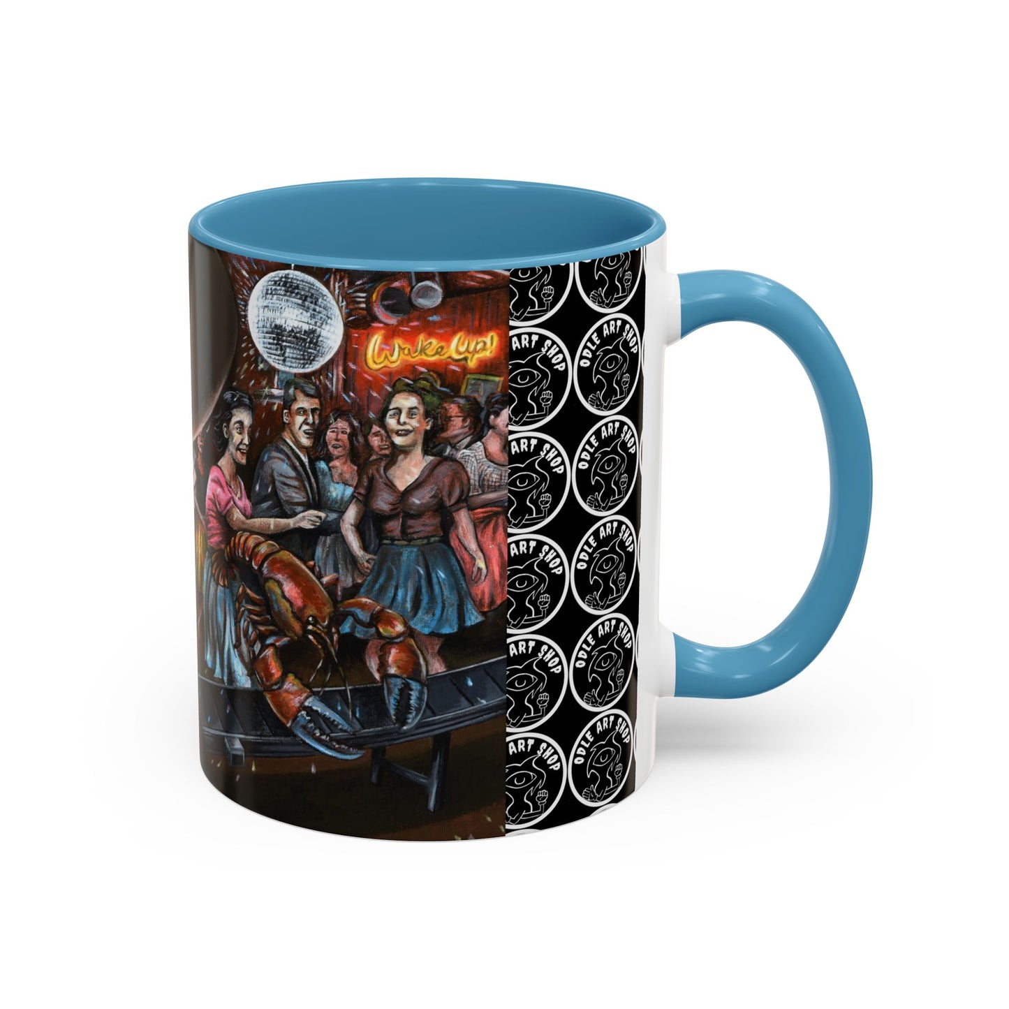 Bad Dream Coffee Mug — Lizard Man Party Monster Coffee Mug (11/15 oz)