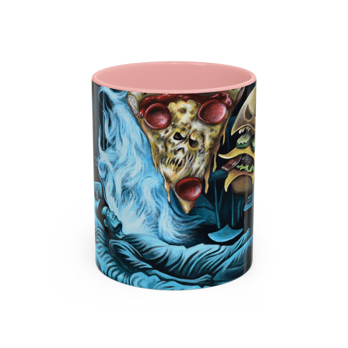 Whimsical Foodie Coffee Mug - Perfect for Pizza and Burger Lovers