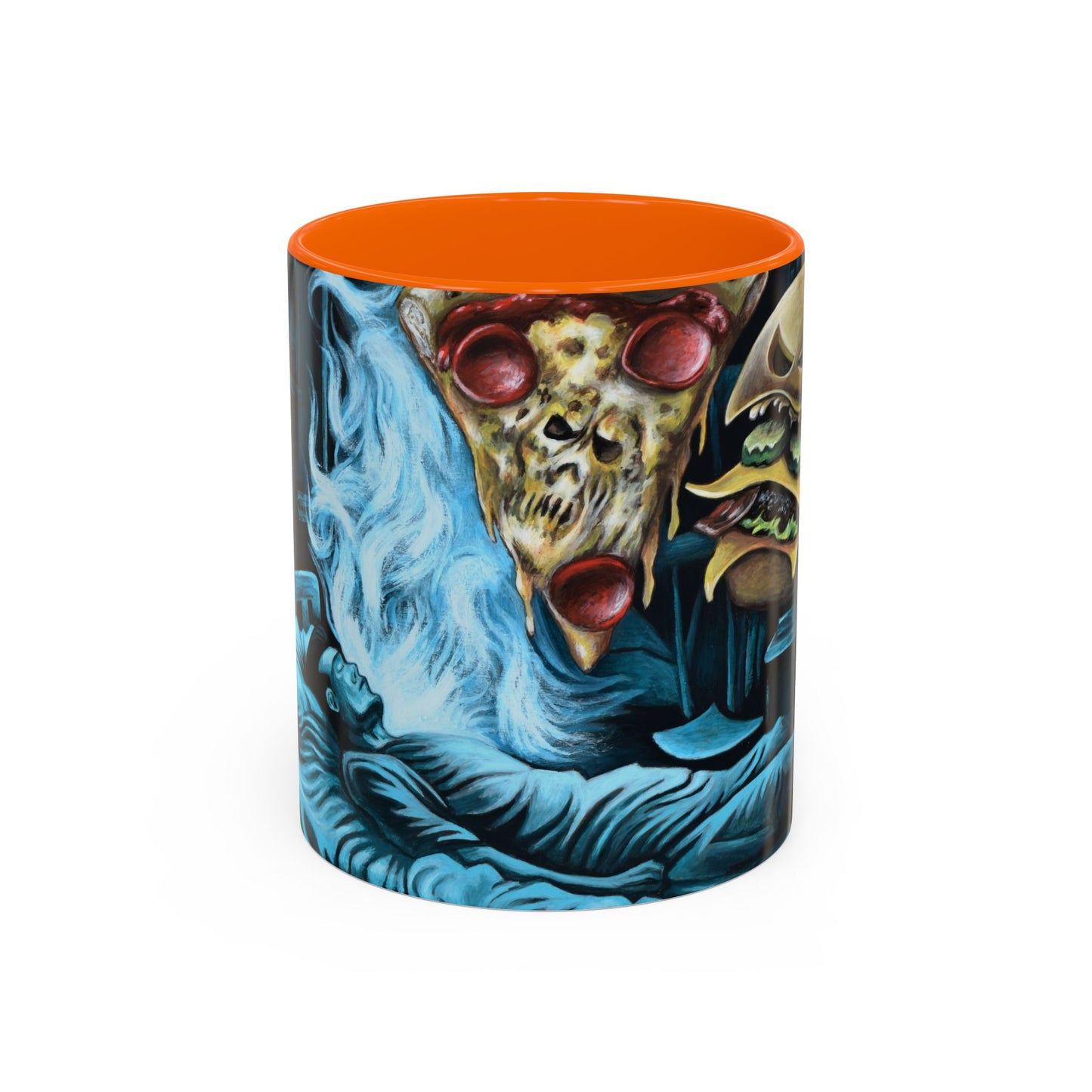 Whimsical Foodie Coffee Mug - Perfect for Pizza and Burger Lovers