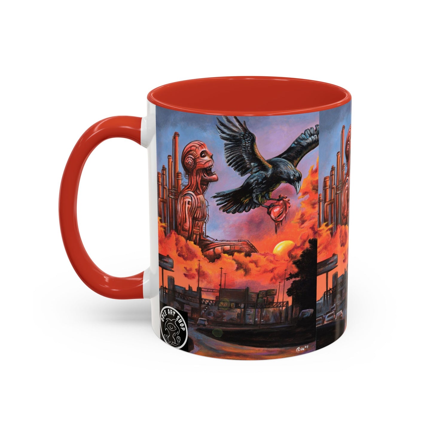 Surreal Art Coffee Mug, Unique Gift for Art Lovers, Home Decor, Black Handle Mug, Perfect for Birthdays, Holidays