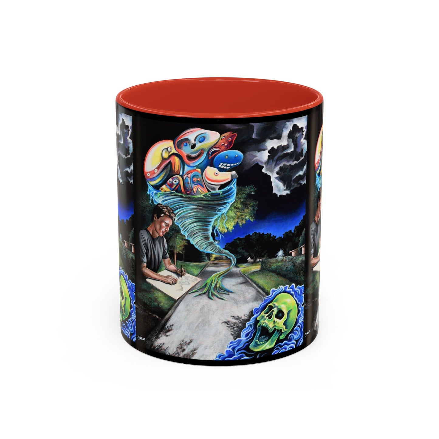 Artistic Accent Coffee Mug - Unique Gift for Coffee Lovers, Creative Aesthetic, Home Decor, Art Enthusiast, Birthday Present, Collectible