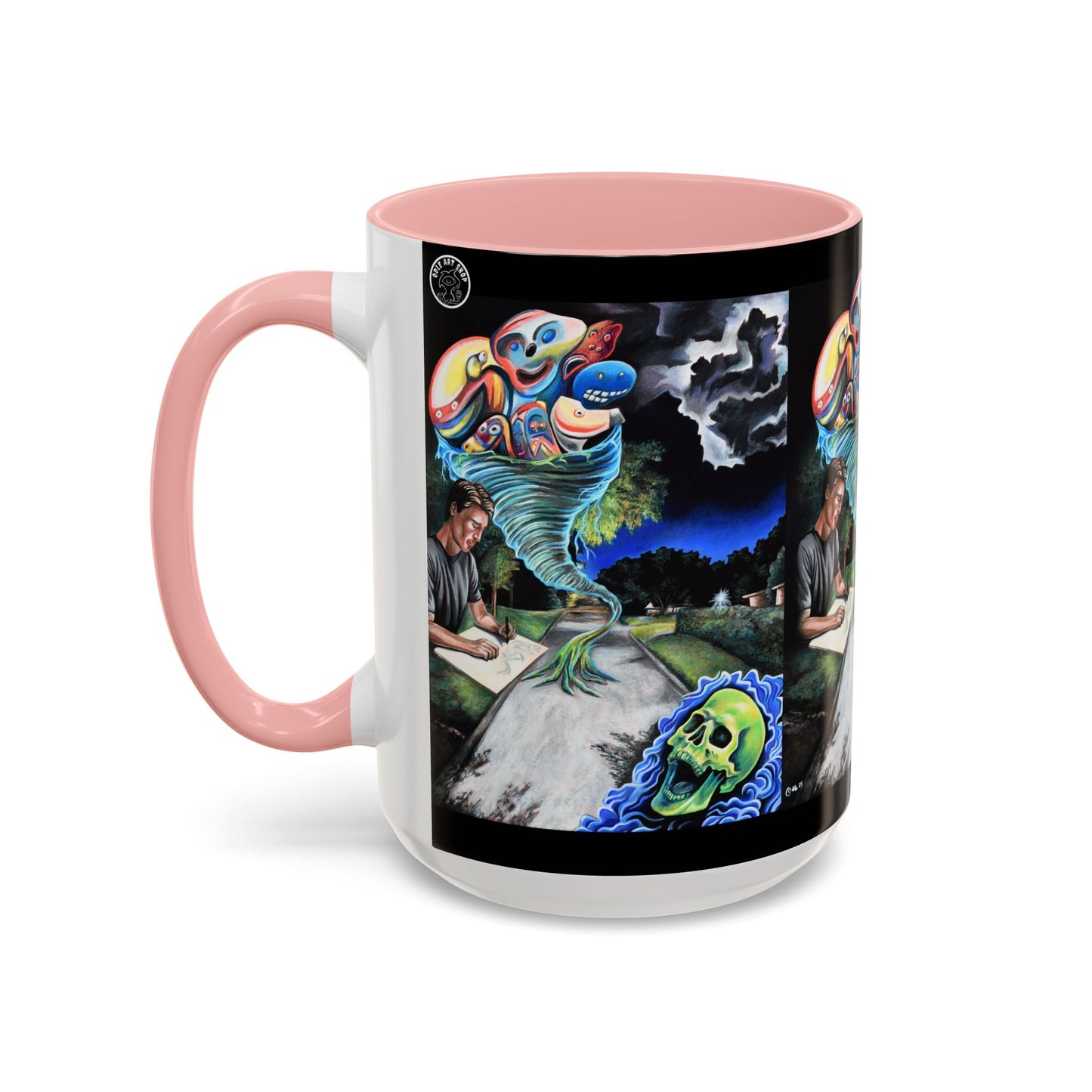 Artistic Accent Coffee Mug - Unique Gift for Coffee Lovers, Creative Aesthetic, Home Decor, Art Enthusiast, Birthday Present, Collectible