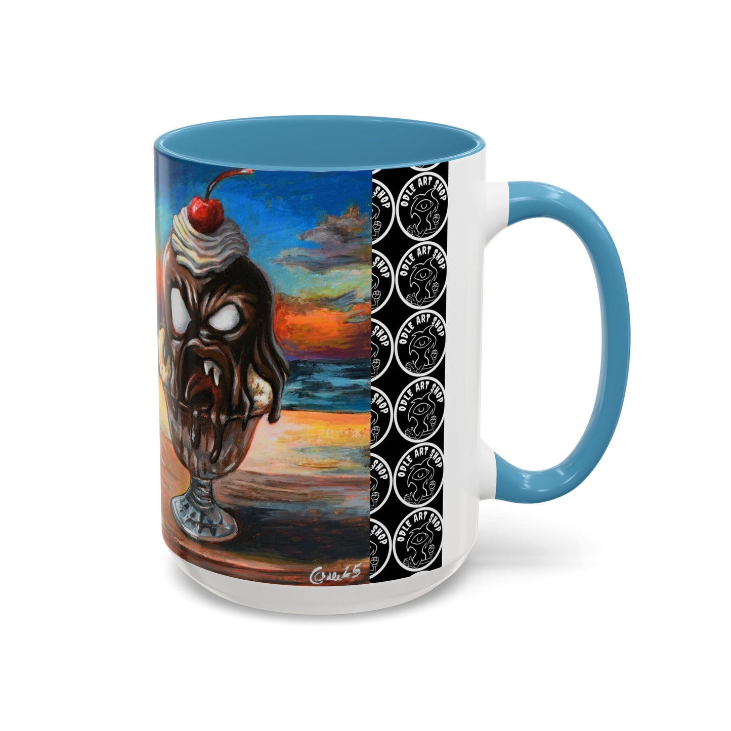 Vibrant Art-Inspired Coffee Mug, Unique Gift for Beach Lovers, Collectible Drinkware, Perfect for Birthdays, Home Decor