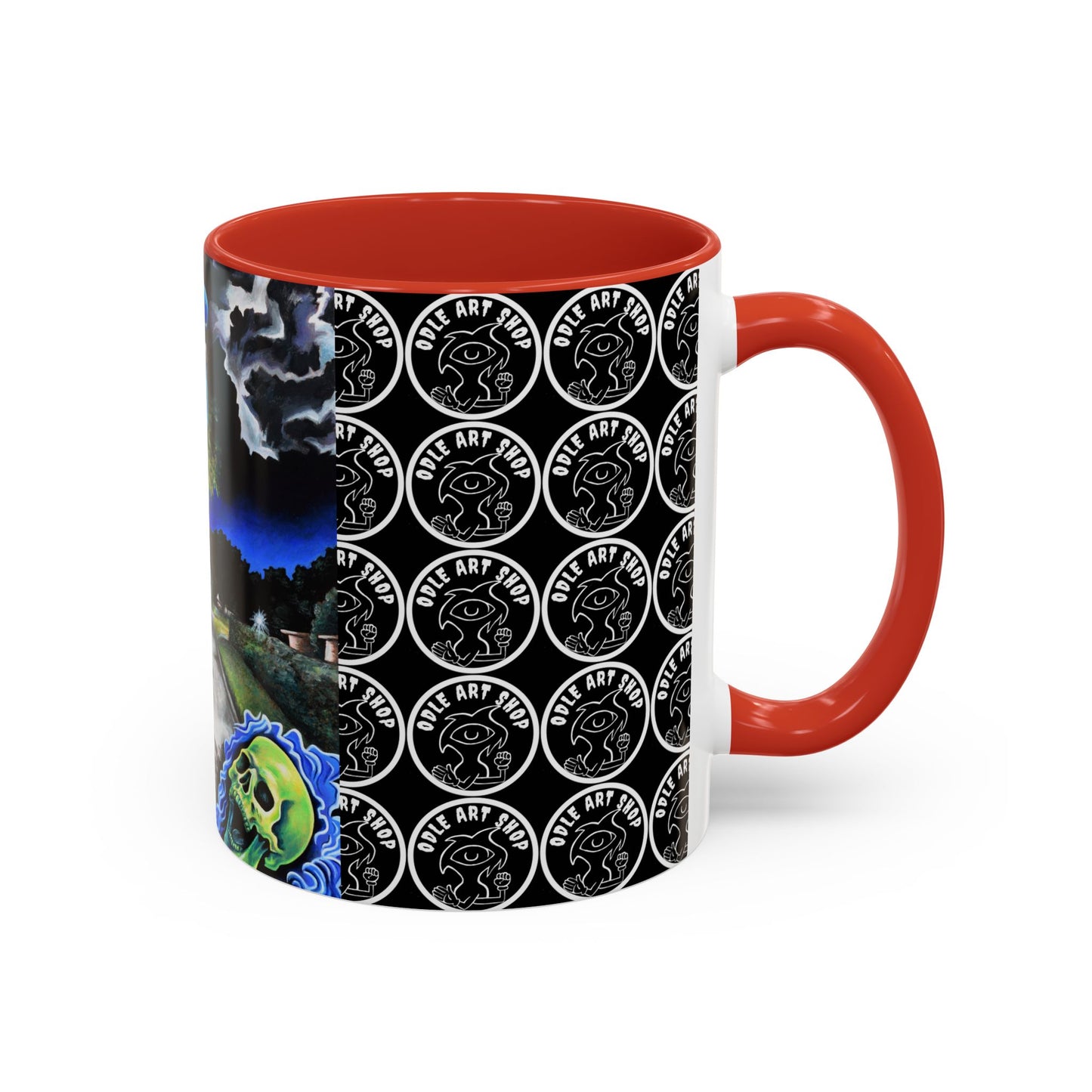 Artistic Accent Coffee Mug - Unique Gift for Coffee Lovers, Creative Aesthetic, Home Decor, Art Enthusiast, Birthday Present, Collectible