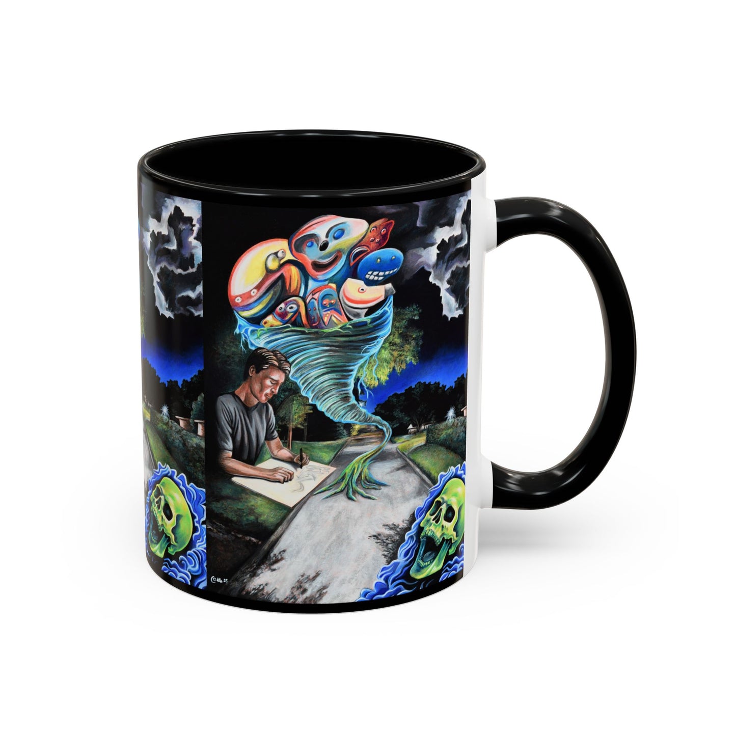 Artistic Accent Coffee Mug - Unique Gift for Coffee Lovers, Creative Aesthetic, Home Decor, Art Enthusiast, Birthday Present, Collectible