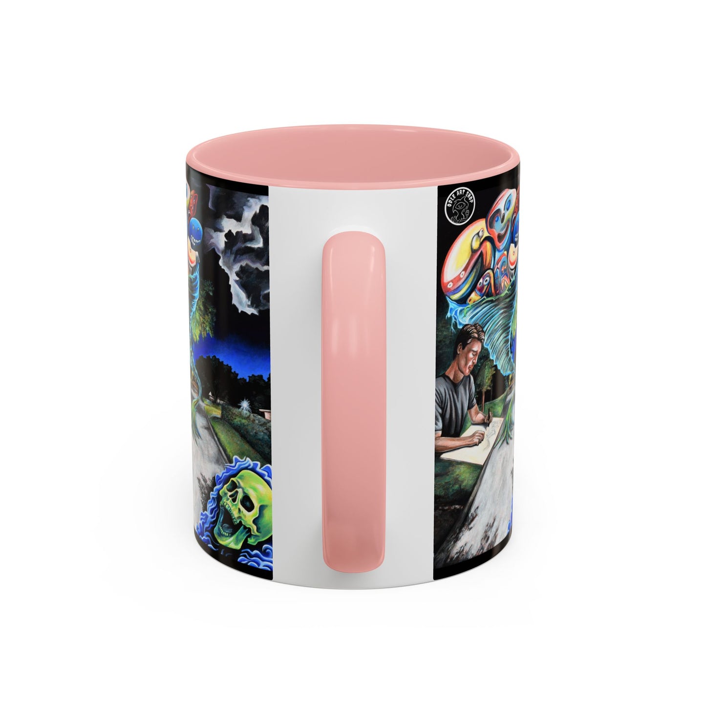 Artistic Accent Coffee Mug - Unique Gift for Coffee Lovers, Creative Aesthetic, Home Decor, Art Enthusiast, Birthday Present, Collectible